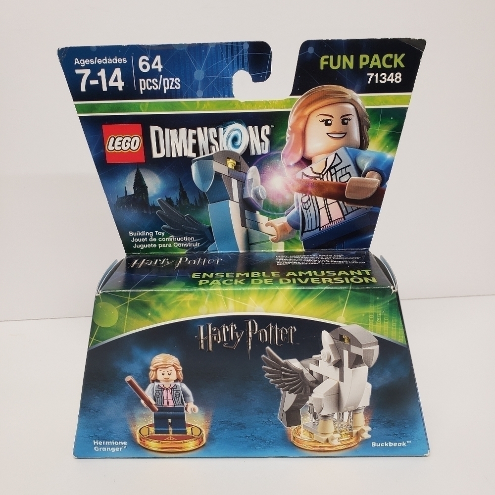 Lego Dimensions Harry Potter Fun Pack Hermione Granger Buckbeak Figs 64 Pieces